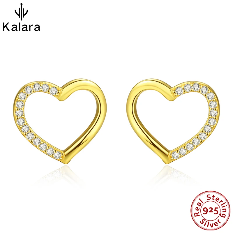 

S925 Silver Heart Shaped Zircon Party Earring Design Fine Jewelry Vintage Pierc Earrings 2022 Trend New Luxury Women Ear Studs