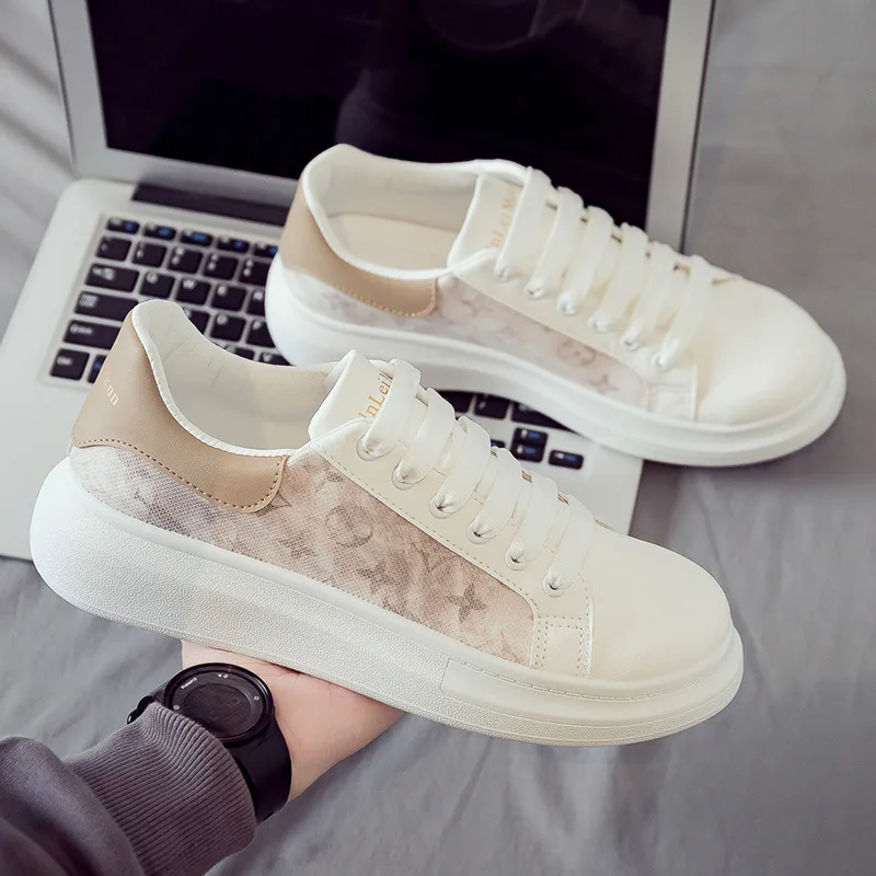 

2022 Summer New Men's White Tide Shoes All-match Casual Breathable Sports Canvas Sneakers Vulcanized Shoes Off White Shoes 39-44