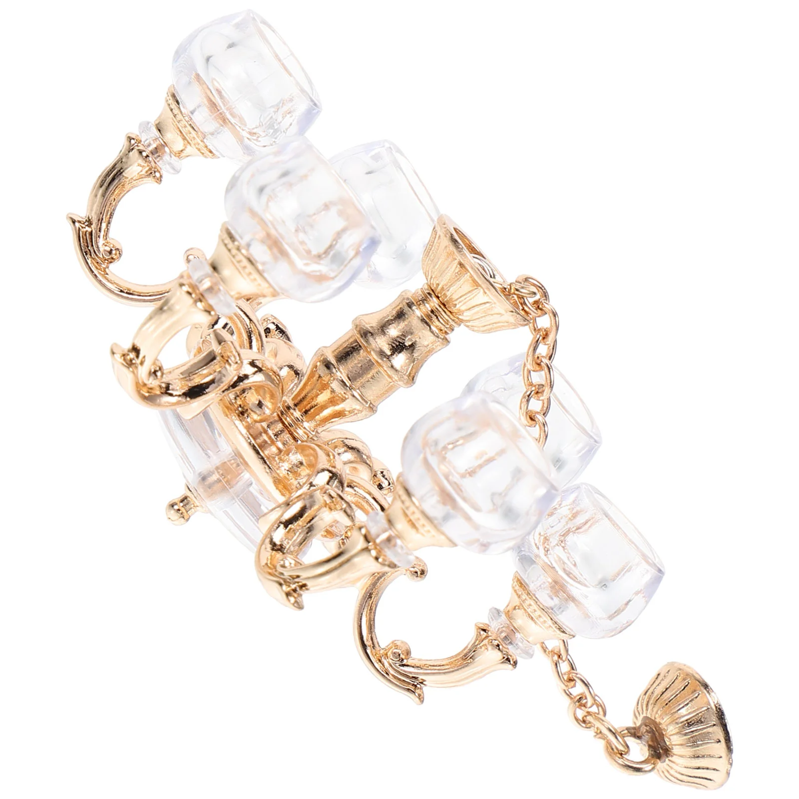 Кукольный домик люстра миниатюры крошечная лампа аксессуары для освещения