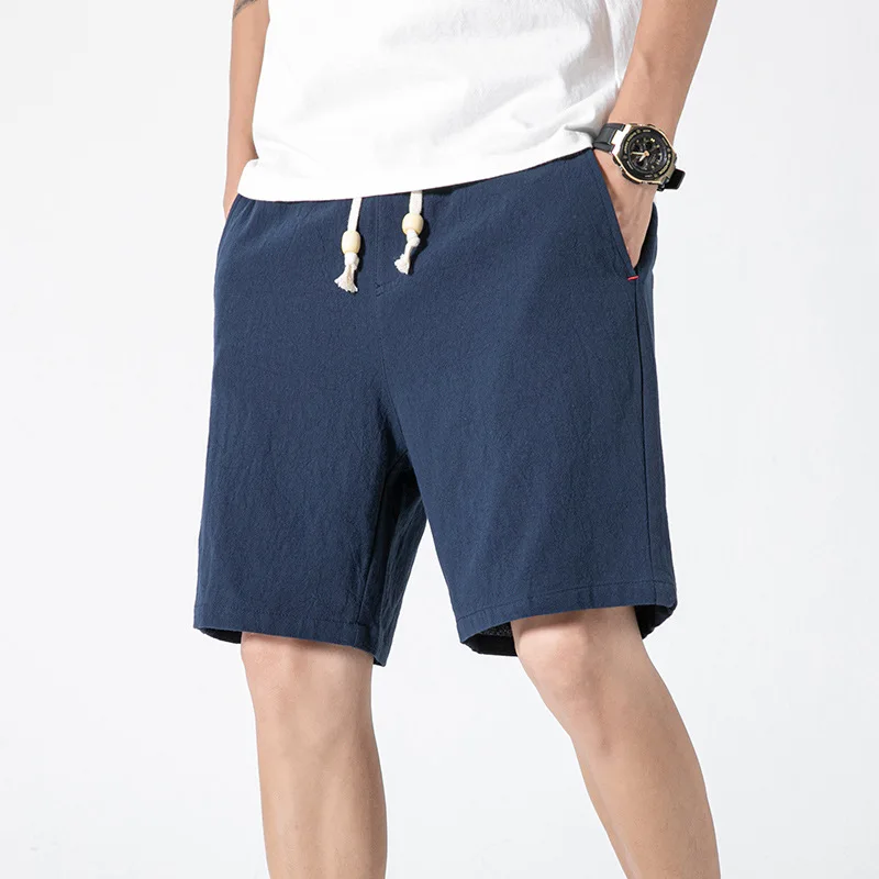 New 2023 Men Summer Casual Shorts Men Straight Shorts Male Fashion Cotton Beach Short Pants Candy Colors Plus Size 5Xl Hot Sale