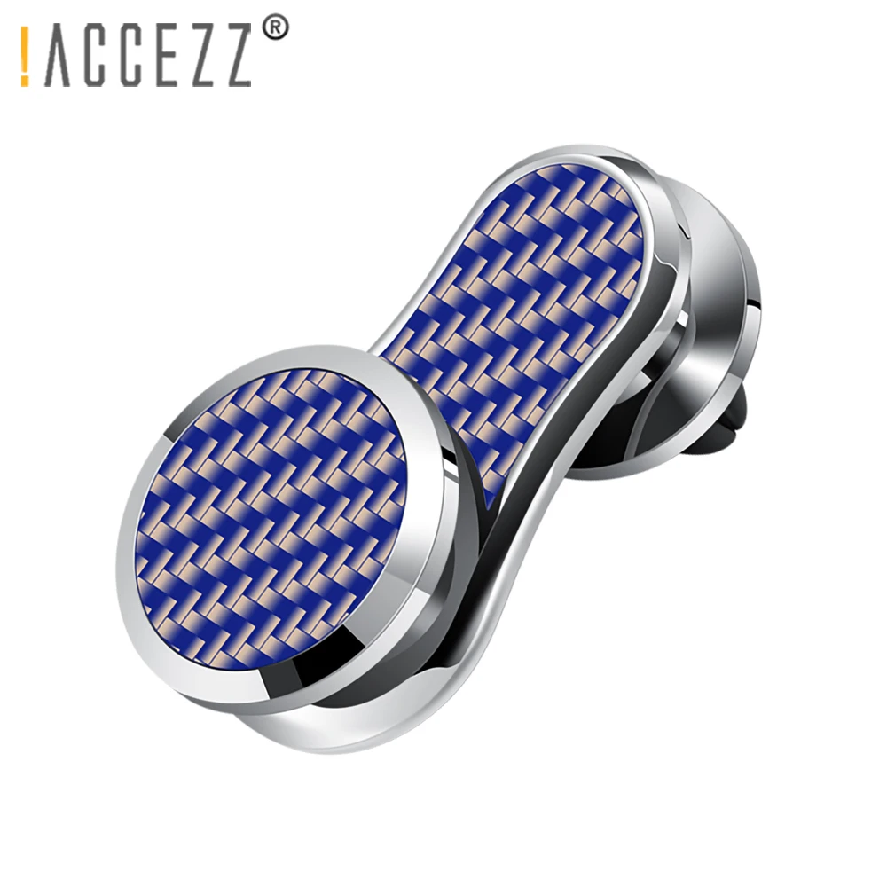 

!ACCEZZ Metal 360 Rotating Air Vent Magnetic Holder for Mobile Phone in Car GPS Navigation Universal Magnet Bracket Stand Holder