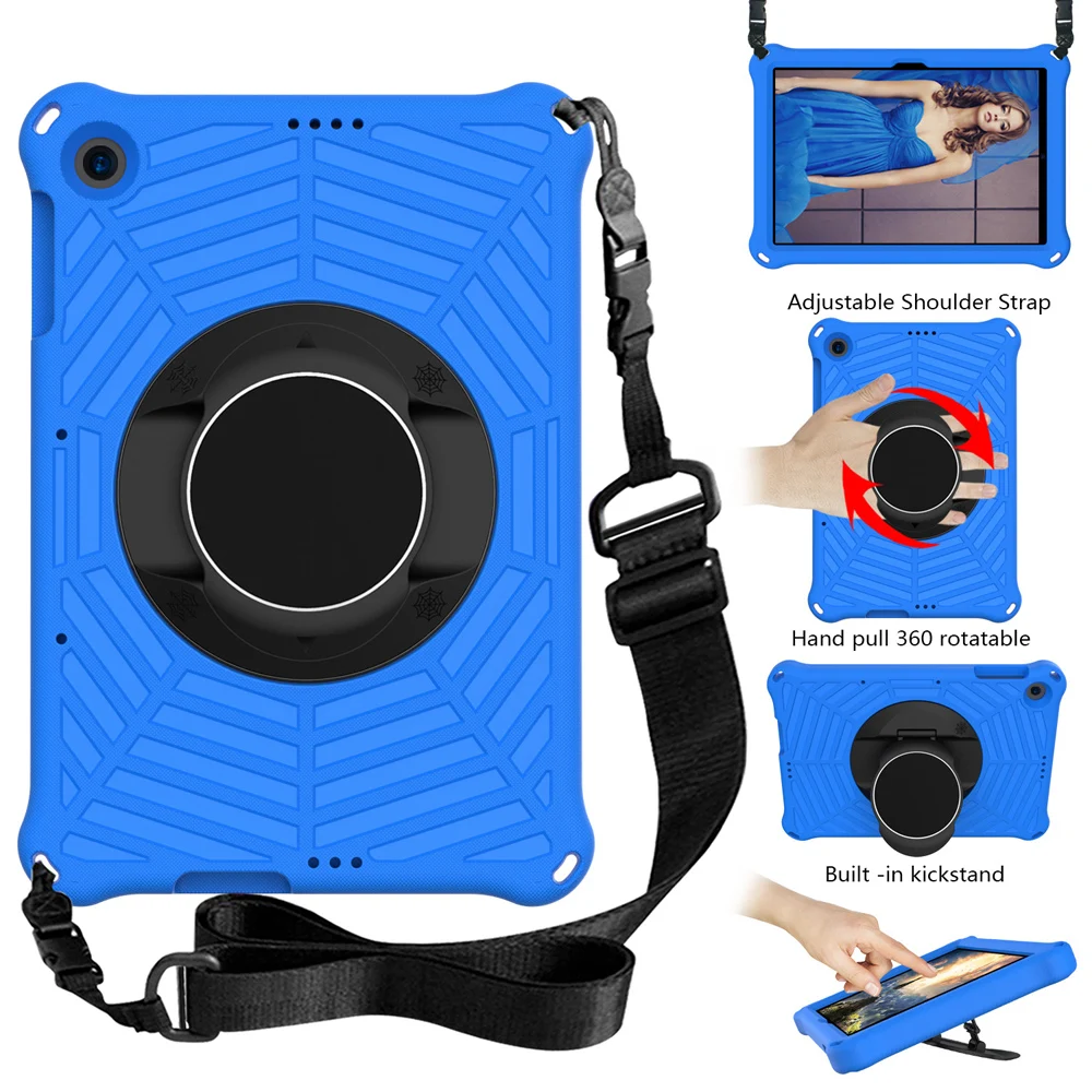 

Tablet Skin Shell for Huawei Mate Pad MatePad T10 T10s T 10 10s Case Shockproof EVA Stand Hand-held Kids Cover Funda with Strap