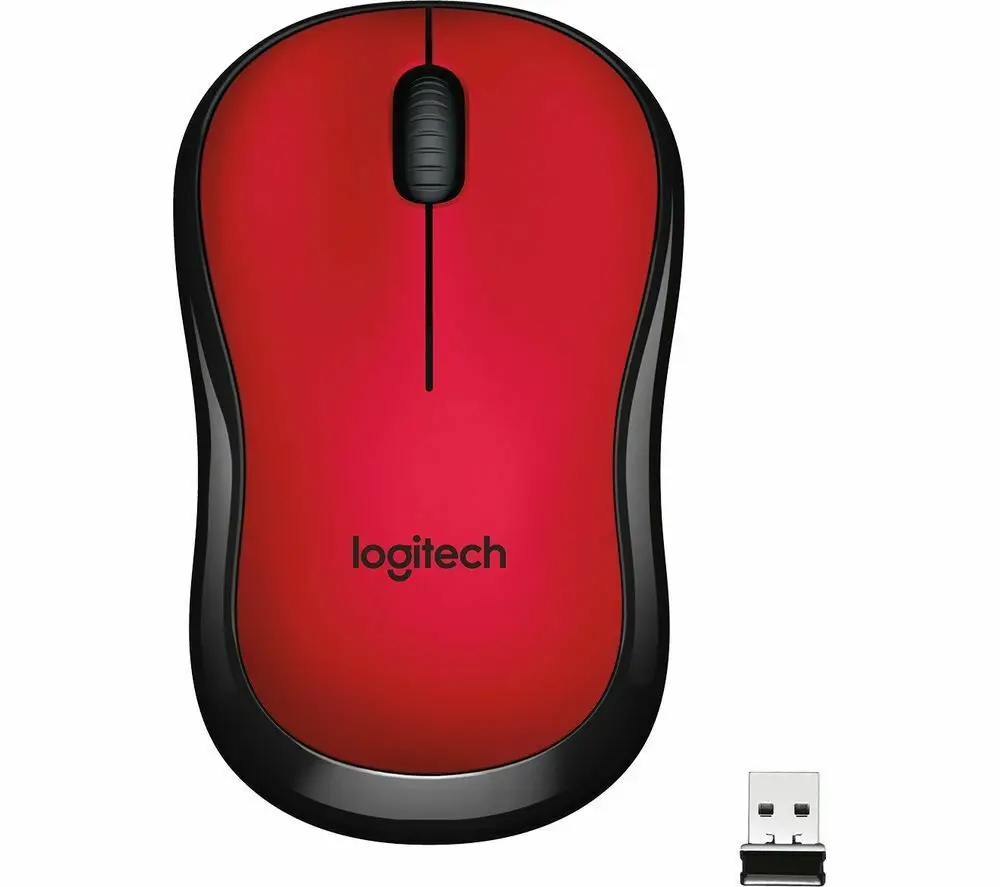 

LOGITECH M220 Silent Wireless Optical Mouse - Red - Currys