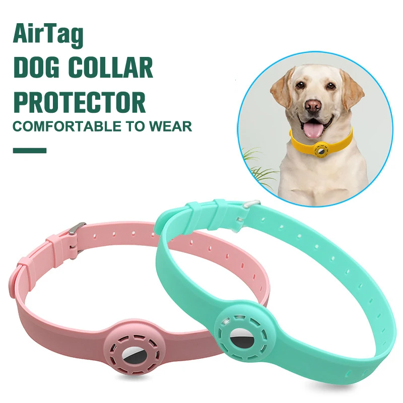 

Pet Cat Dog Collar Location Tracker Protective Cover Dog Cat Collar Color Lighting Protective Silicone Protective Cover Tracker