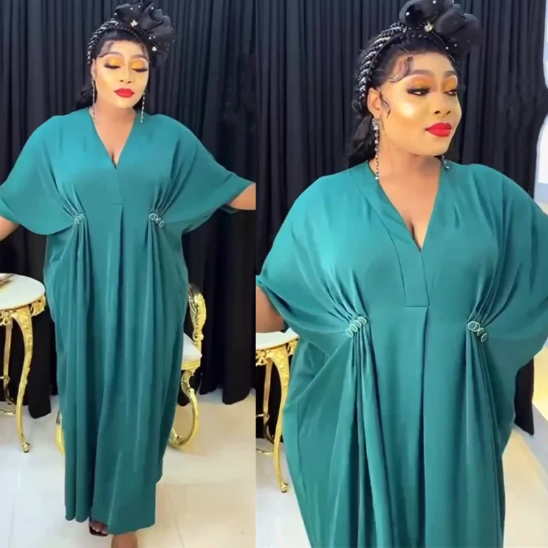 

African Dresses For Women Party 2023 Spring Summer New Fashion Dashiki Ankara Wedding Gowns Elegant Turkey Muslim Maxi Dress