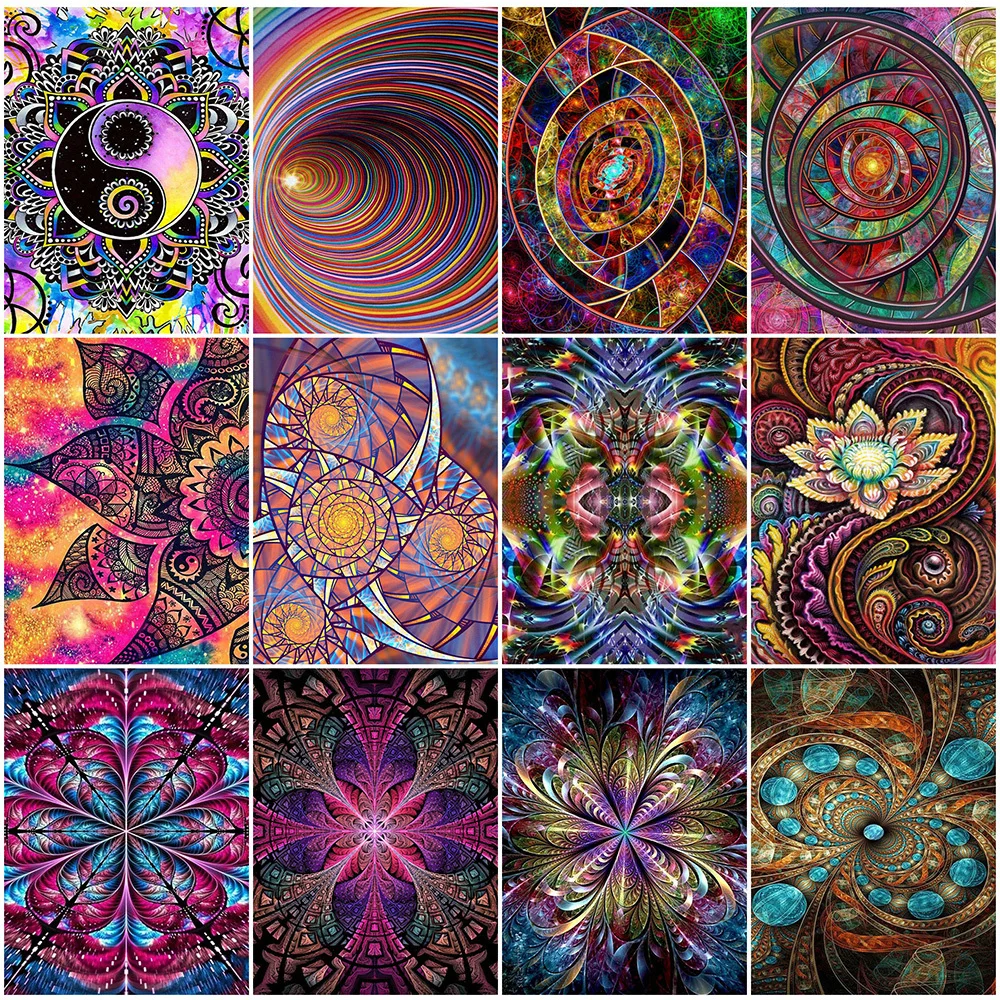 

Алмазная мозаика HUACAN 5D «сделай сам», абстрактная живопись, пейзаж, полная вышивка, наборы для вышивки крестиком, ручная работа, подарок