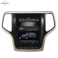 vertical screen tesla style 2din android control car gps navi dvd video radio player online for jeep grand cherokee 2014 2019