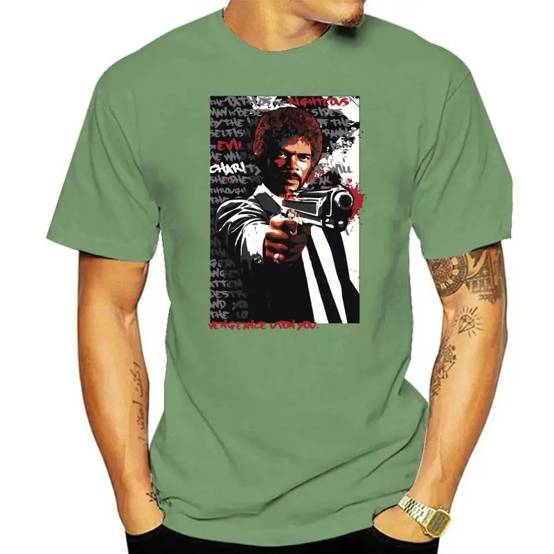 

Mens Tee O-neck Jules Winnifield Pulp Fiction T shirt BONADIAO Tee Shirt Unisex New Hip Hop Camiseta