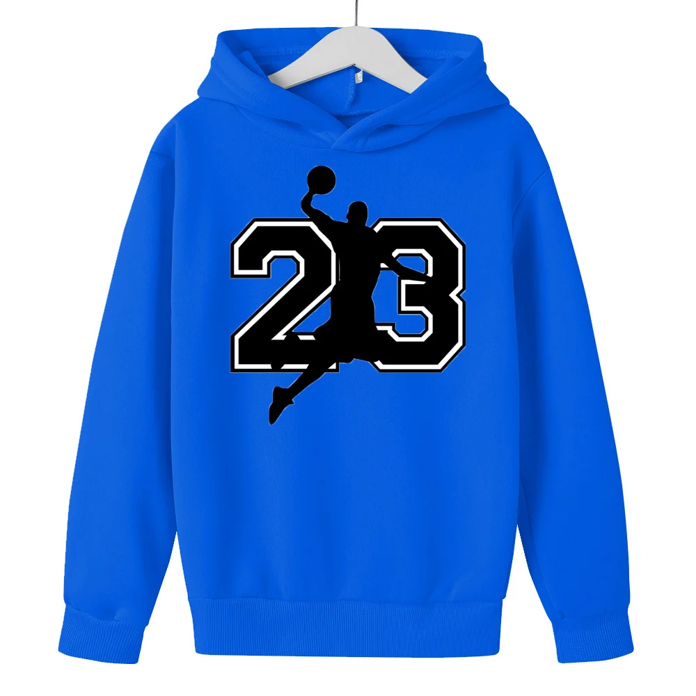 

NO 23 Basketball Hooded Sweater Toddler Baby Boys Girls Clothes Sports Hoodie Sweatshirt Child Top Autumn Hoodies Coat Clothing
