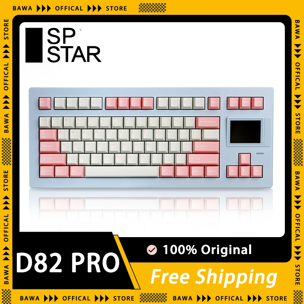 Беспроводная механическая клавиатура SP STAR D82 PRO игровая с RGB-подсветкой и