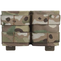 tactical 5 56mm double magazine pouch fast draw molle mag pouch for ar15 m4 airsoft hunting gear belt carrying platform