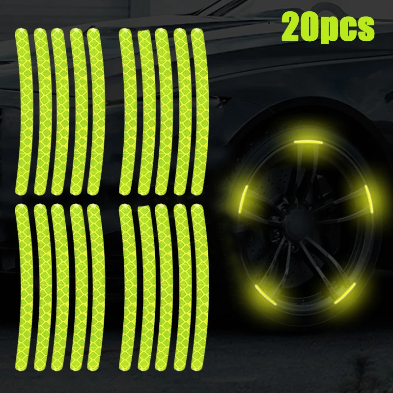 Купи Auto Wheel Reflective Tape Warning Luminous Tape Modified General Tire Ring Motorcycle Waterproof Reflective Decorative Tape за 125 рублей в магазине AliExpress
