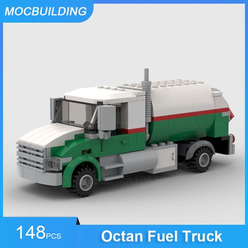 

MOC Building Blocks Octan Fuel Truck Model DIY Assemble Bricks City Transportation Educational Creative Toys Kids Gifts 148PCS