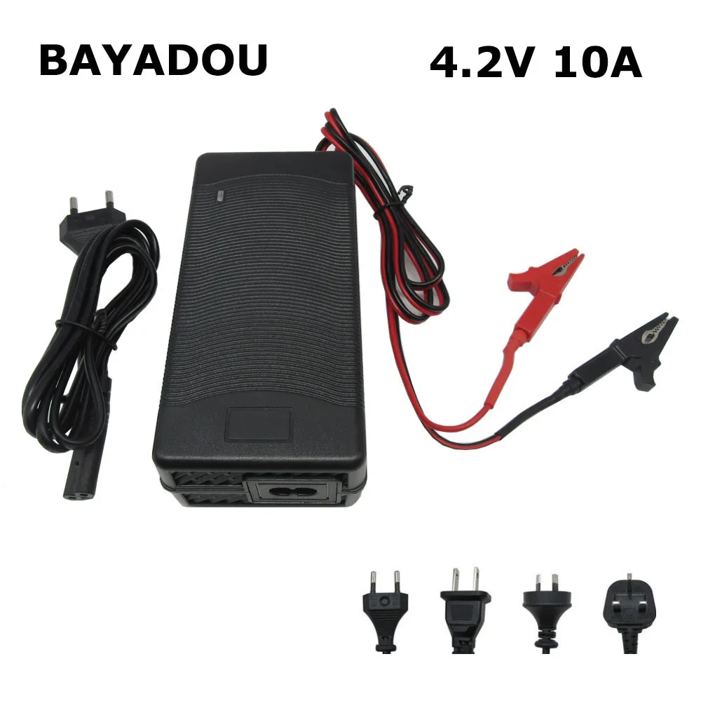 

4.2V 10A Lithium Fast Charger 1S 3.6V 3.7V Li-ion Lipo Energy Storage Solar RV Battery Cell Smart Charger