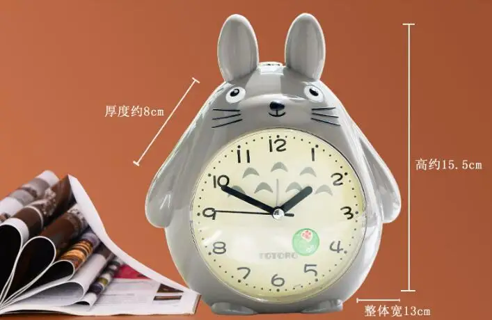 3 года гарантии мультяшный Тоторо будильник милые детские настольные часы