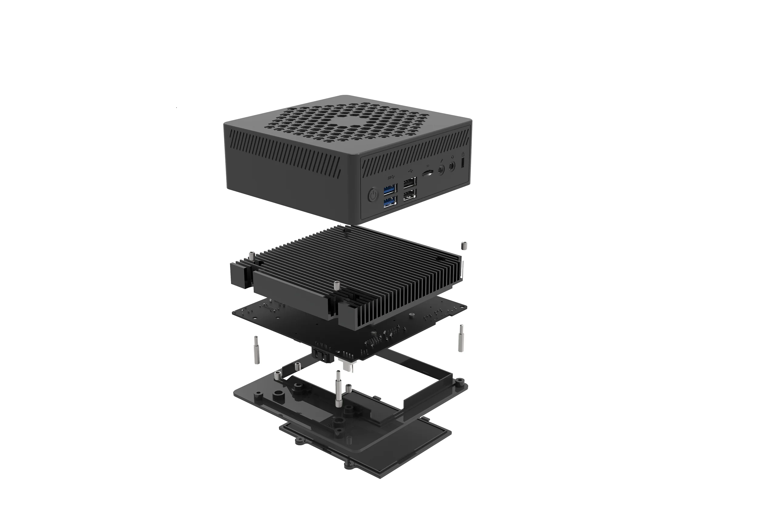 Мини ПК Intel Celeron N6005 N5105 DDR4 ОЗУ 512 ГБ ТБ SSD Windows 10 Pro игровой компьютер 4K 60 Гц HDMI VGA