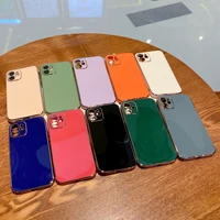 soft electroplated candy phone case for iphone 11 12 13 x xr xs max pro max 7 8 plus se2020 mini protective cases cover