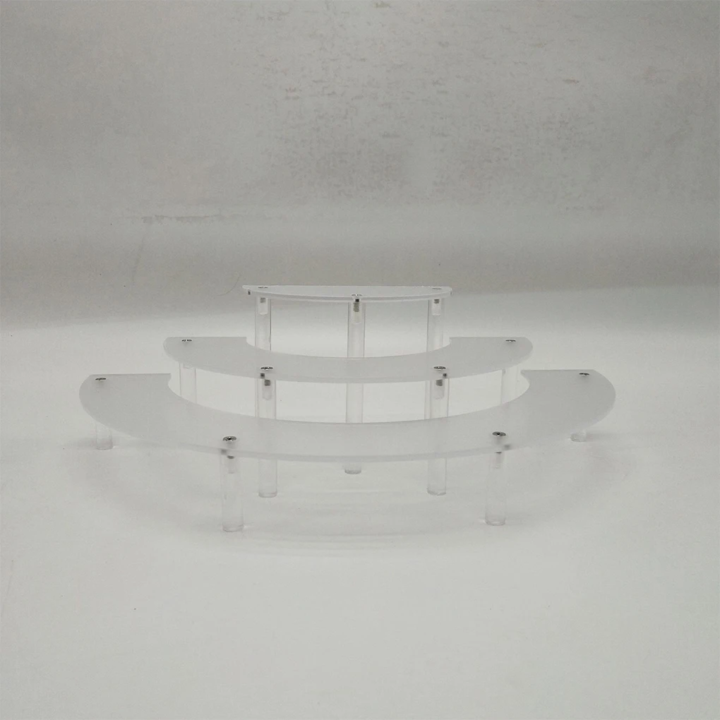 

Cake Stand 3-Tier Display Semicircle Cosmetic Holder Party Wedding