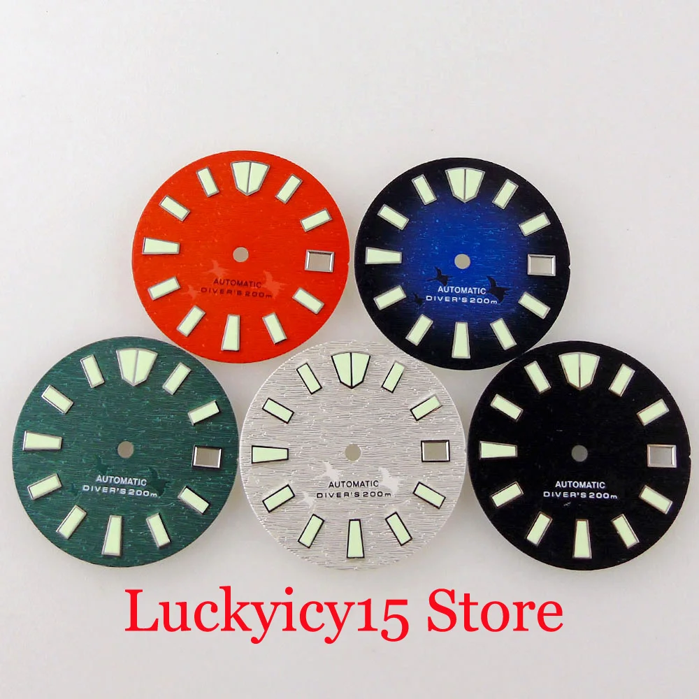 

Зеленые светящиеся 29 мм стерильные синие/черные/зеленые ручки для NH35A NH36A SKX007 SRP аксессуары Запчасти