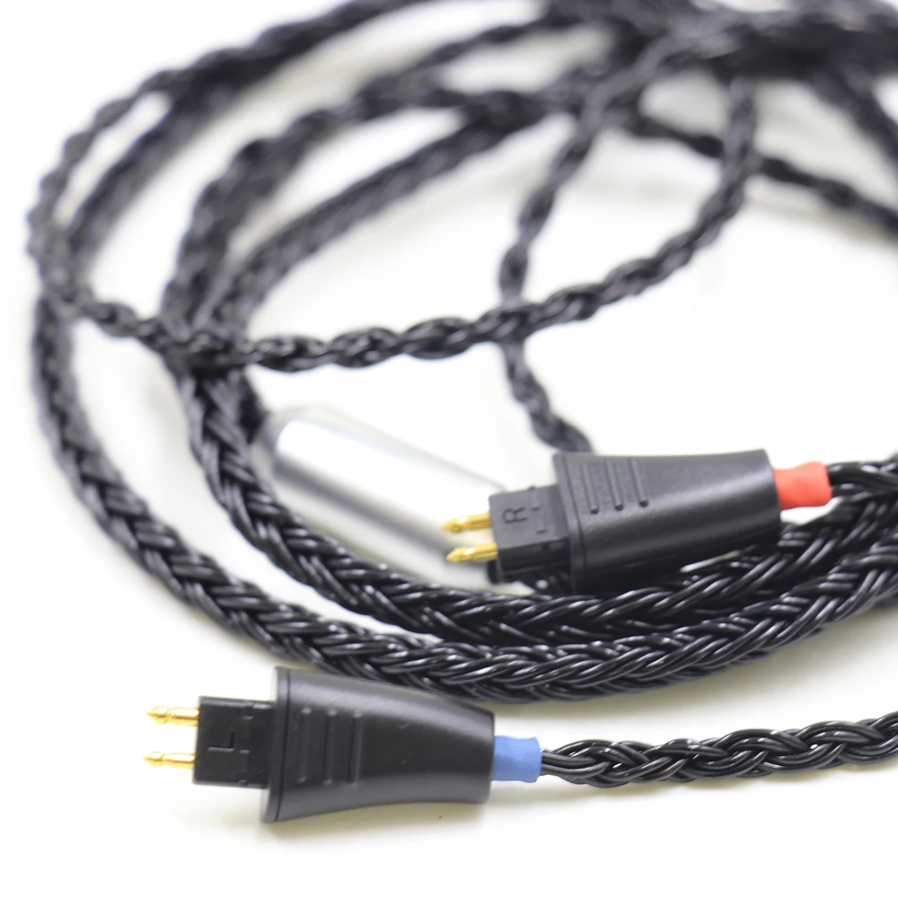 Ярко-черный высококачественный 16-ядерный сменный кабель для наушников Fostex TH610 TH900