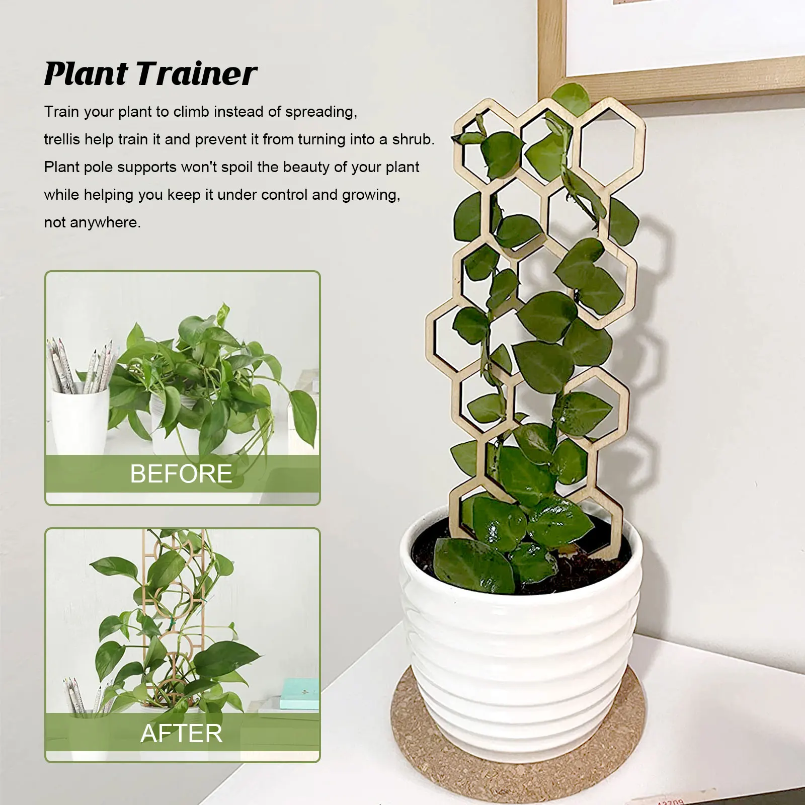 

3 шт., деревянные подставки для растений