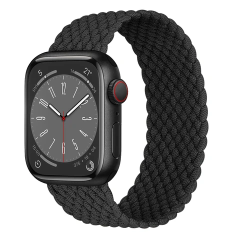 Ремешок Плетеный для Apple Watch Band 40 мм 44 мм 49 мм 45 мм 41 мм 38 мм 42 мм 44 45 мм, браслет для iWatch Ultra 2 series 9 7 6 3 8 SE Band