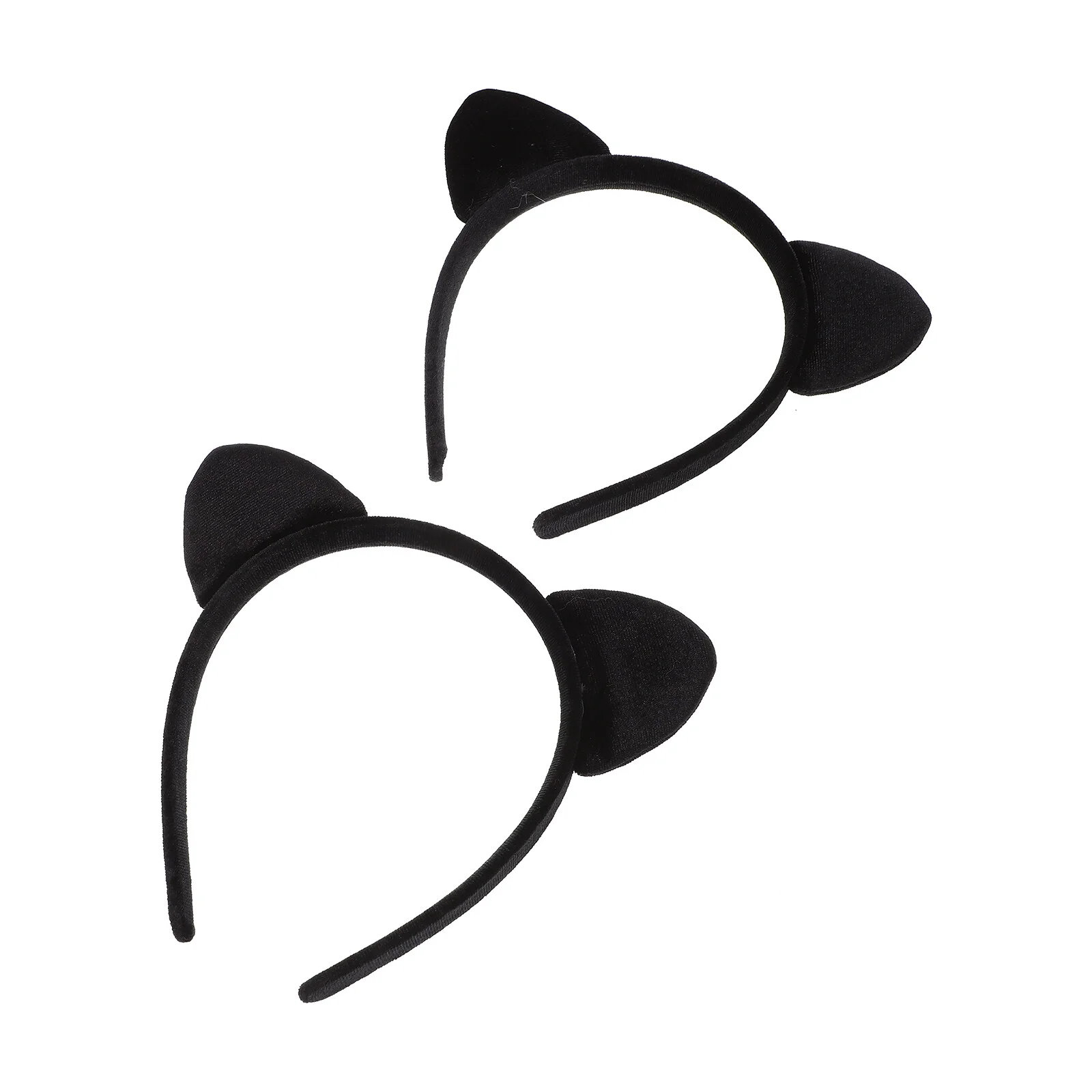 

2 Pcs Girls Outfits Children's Clothing Cat Cosplay Hair Decors Party Headbands Button Hoops Abs Accessories Costume