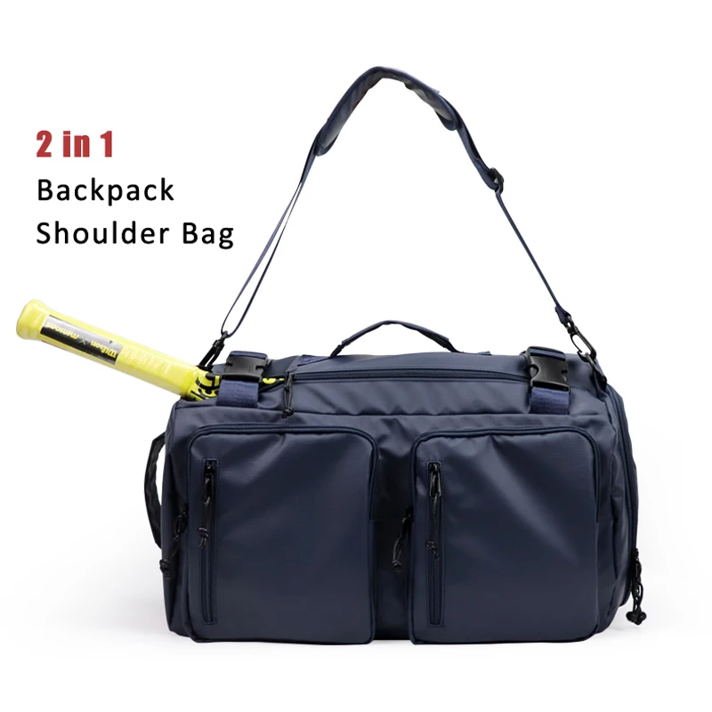 GreatSpeed Tennis Bag Badminton Bag Shoulder Portable Sports Backpack 2 in 1 Fashion Large Capacity with Shoe Compartment
