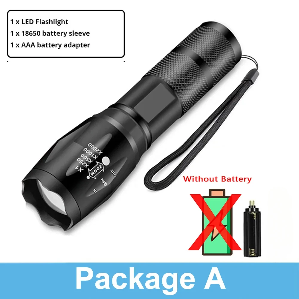 

XIWANGFIRE LED Фонарь 5 режимов Алюминий