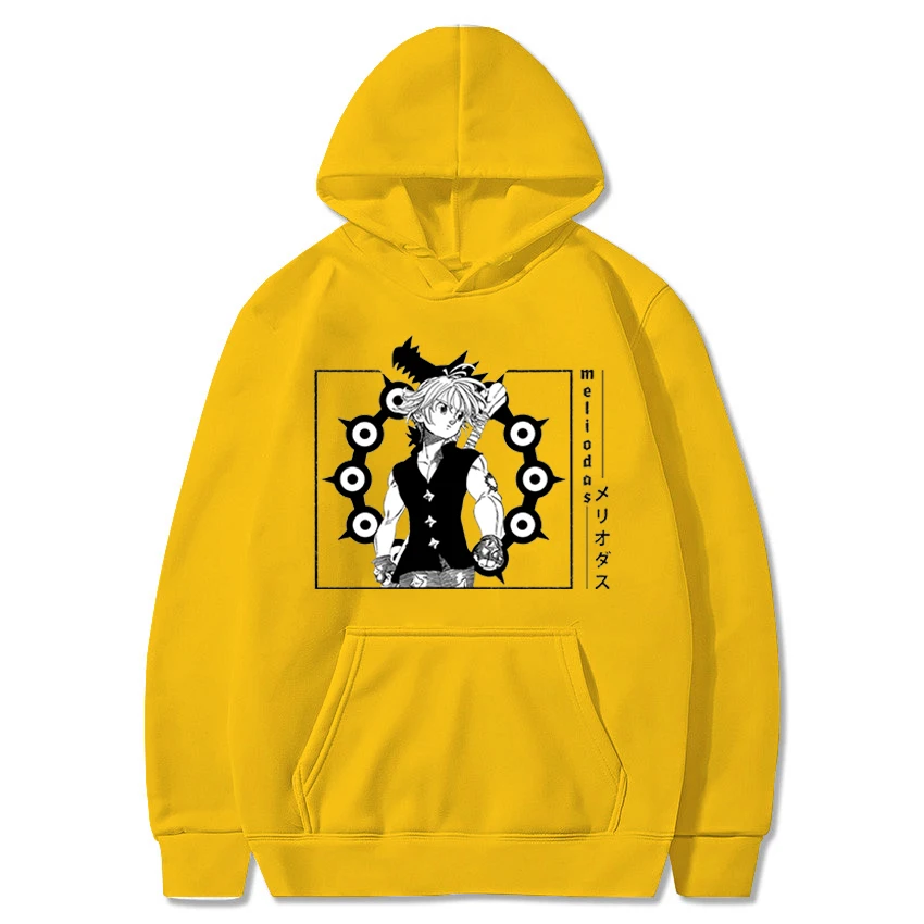 

The Seven Deadly Sins Anime Hoodie Long Sleeve Pullovers Casual Tops Unisex Clothes The Seven Deadly Sins Harajuku Sweatshirts