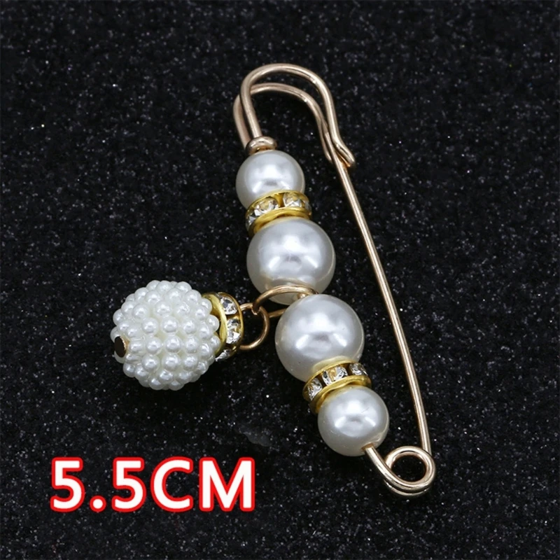 

10 Pcs Pearl Brooches Waist Pants Extender Safety Pins Fashion Clothing Pin Sweater Shawl Clip Gift for Women Girls