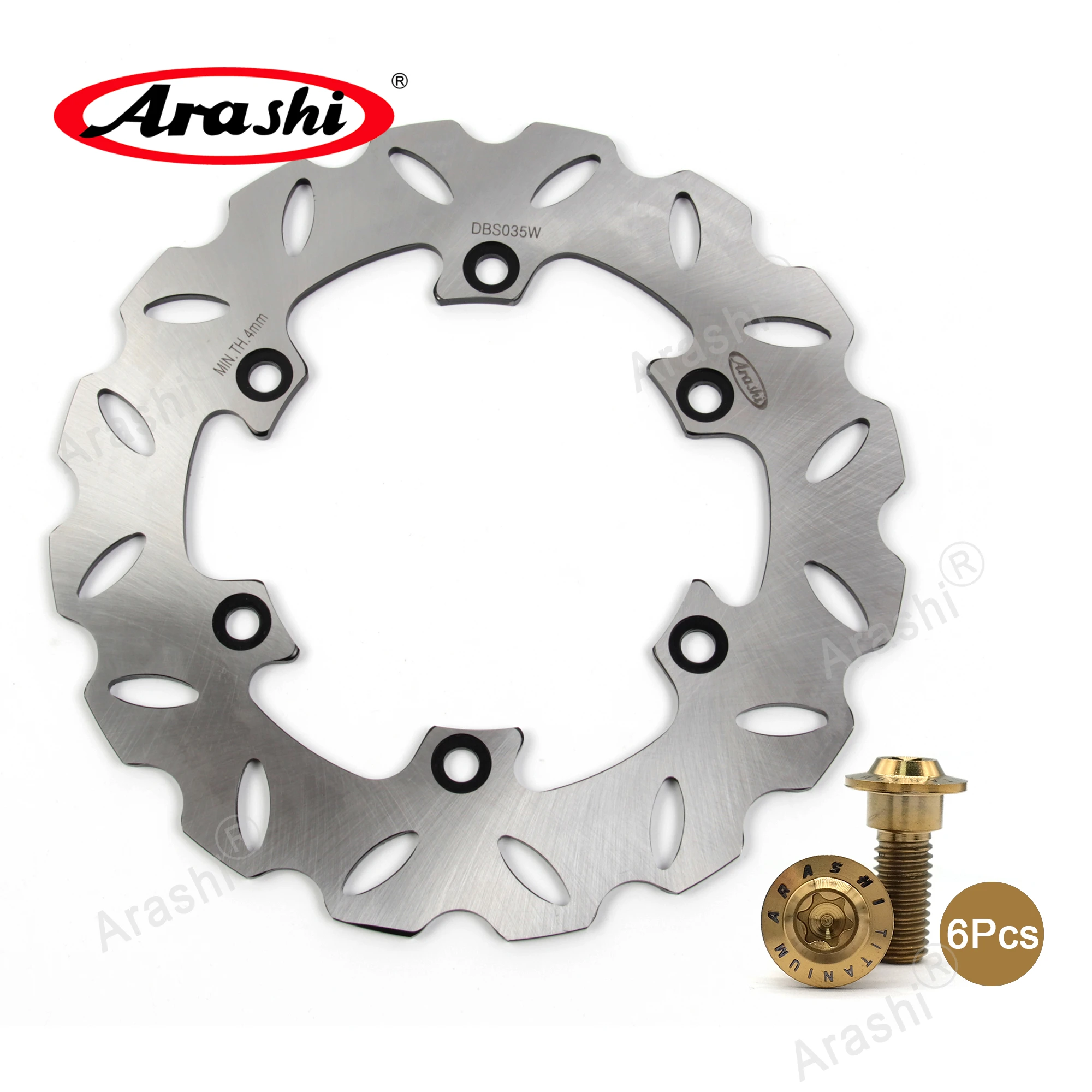 

ARASHI For YAMAHA YZ 360 1989 Rear Brake Disc CNC Disks Rotors YZ RALLY 360 1990 1991 1992 1993 WR F WRF 400 1998 1999 2000