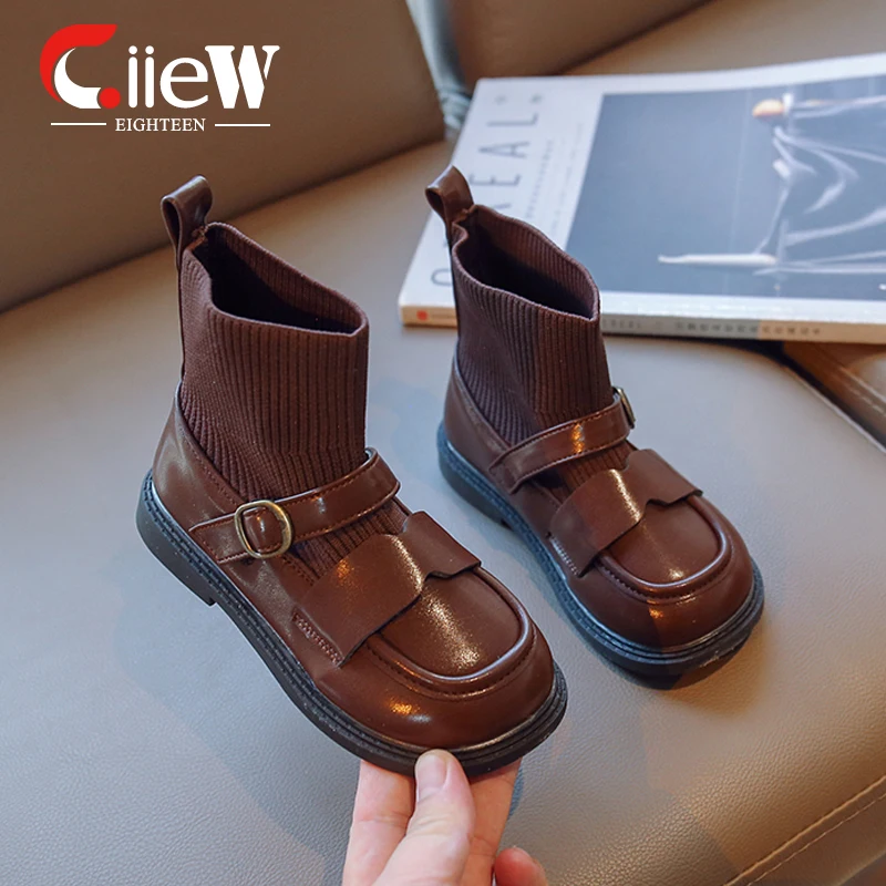 

Size 23-36 Ankle Boots Good-looking Kid's Boot Soft Bottom Children's Shoe for Girl Bend Well Shoes Girl botas para niños