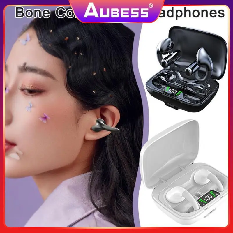 

V5.3 Clip On Earphones Innovative Clip-on Ear Headphones Sports Earphones Lightweight Body Design Quality Sound Effect New