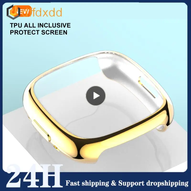 

Tpu Easy To Install And Remove Electroplated Protective Sleeve Watch Case Dust-proof And Drop-proof Tpu Protective Case Plating