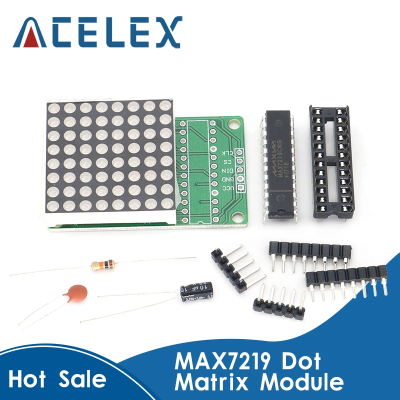 Модуль точечной матрицы MAX7219 модуль управления микроконтролем комплект сделай