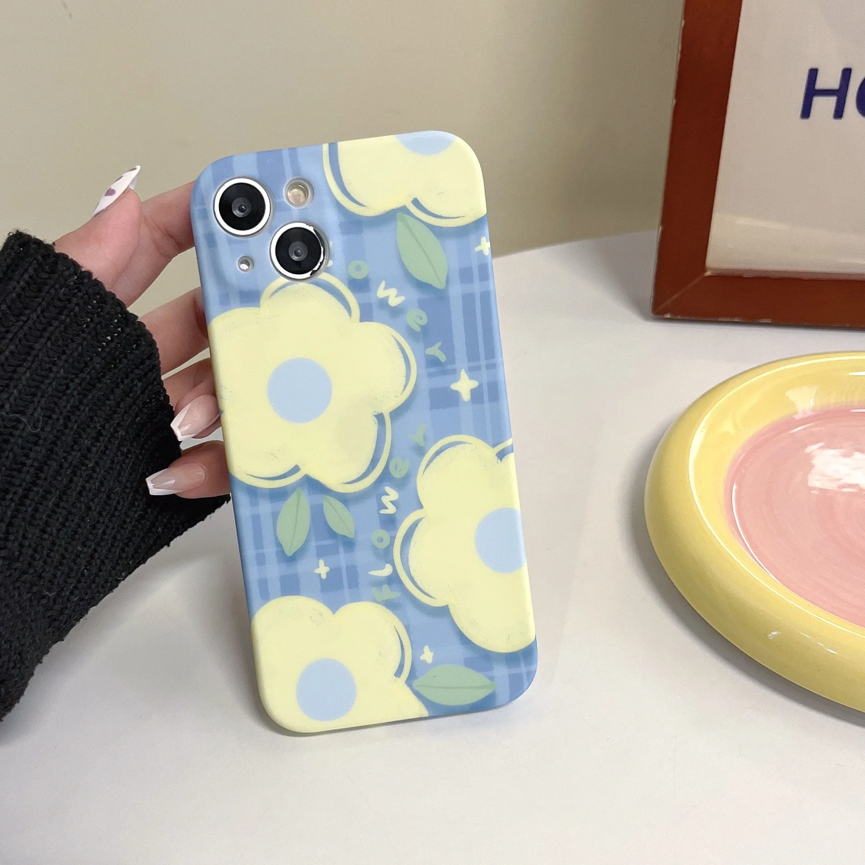 

Winter sakura Lens Protection Case For iPhone 14 13 12 11 Pro Max Xr Xs 14 Plus case Cute Cover sweet romantic Flower Phone Case