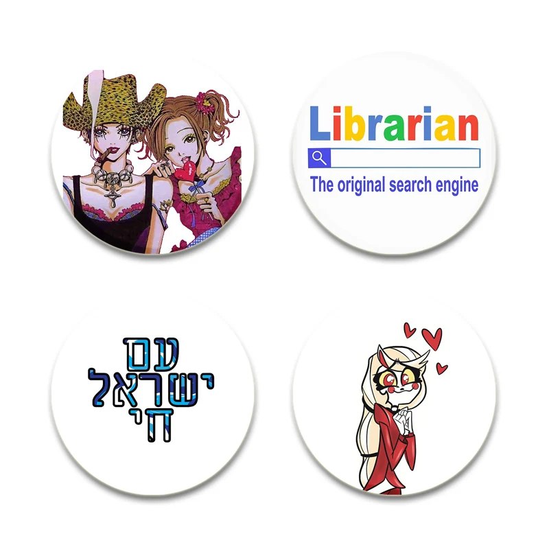 Брошь ручной работы в виде Солнца и Луны