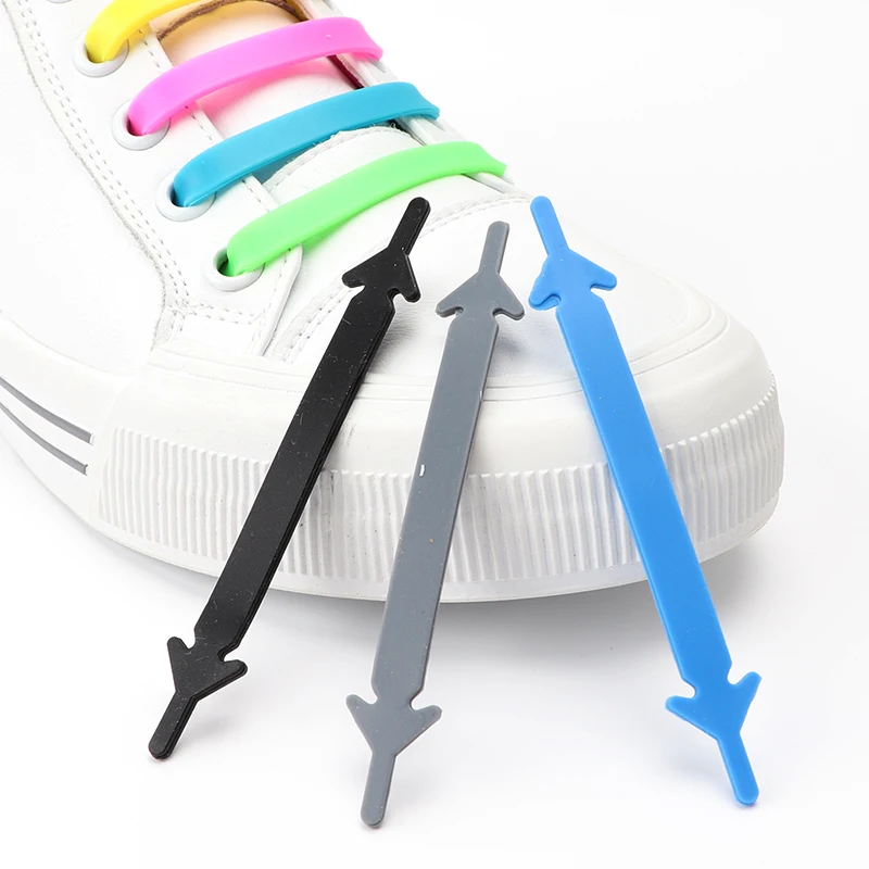 

Силиконовые эластичные шнурки для обуви, без завязывания, для кроссовок, быстрое включение и выключение, для ленивых, резиновые