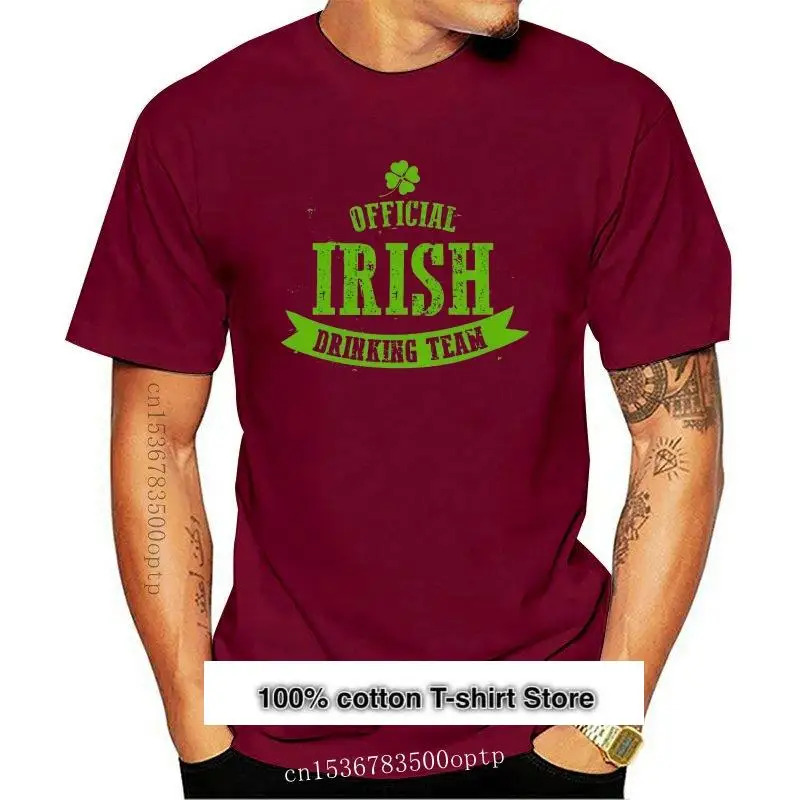 New Irish Drinking Team T-Shirt Ireland Tee Saint PADDYS St Patricks Day Dark Gray 1