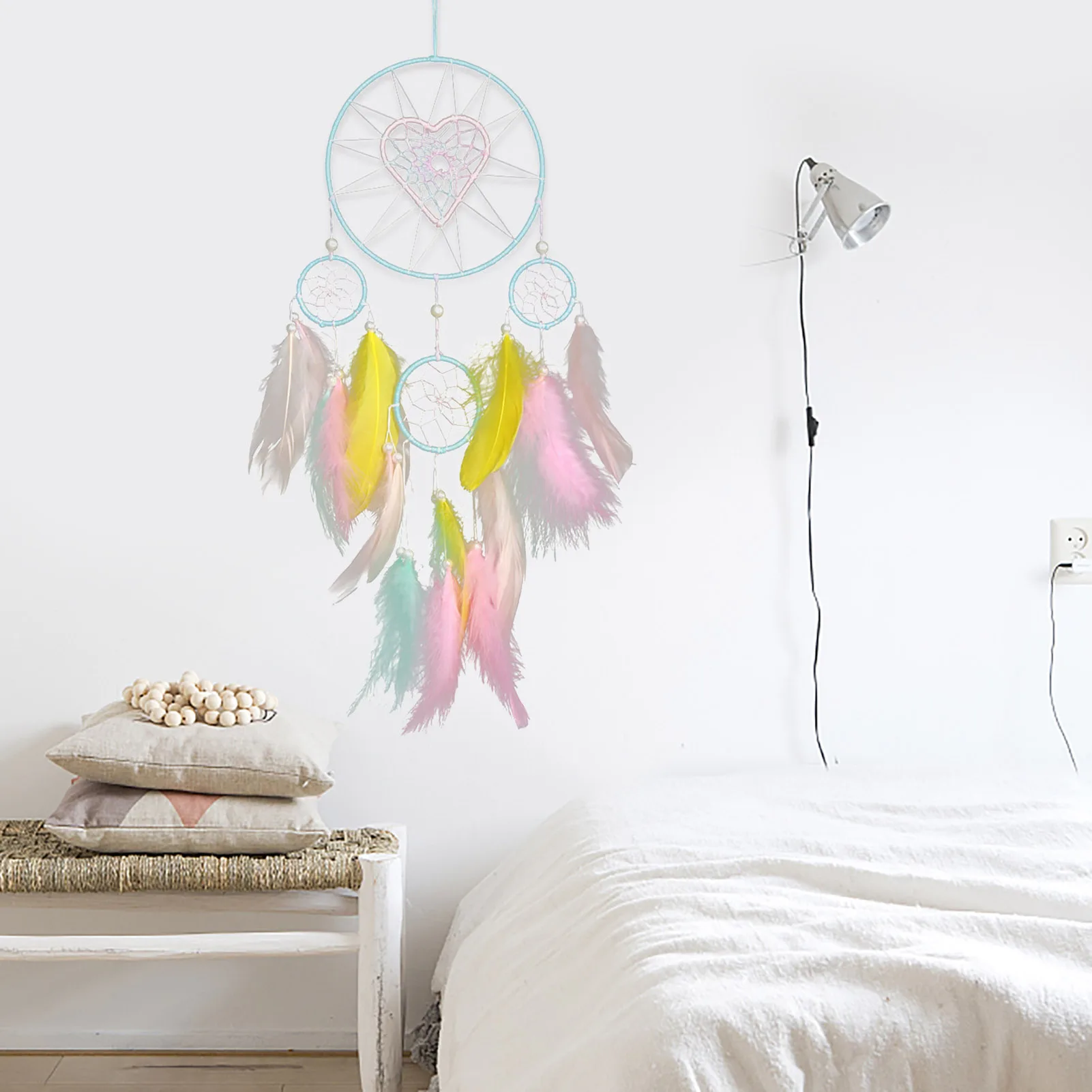 

Dream Catchers For Bedroom Colorful Feathers Dream Catchers Bedroom Home Ornaments Handmade Dreamcatcher Boho Gifts For Women