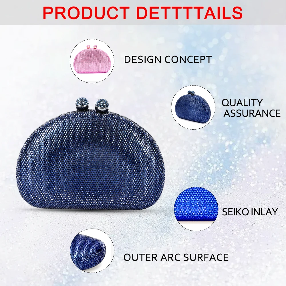 2024 роскошный брендовый женский кошелек каменная сумка клатч с кристаллами