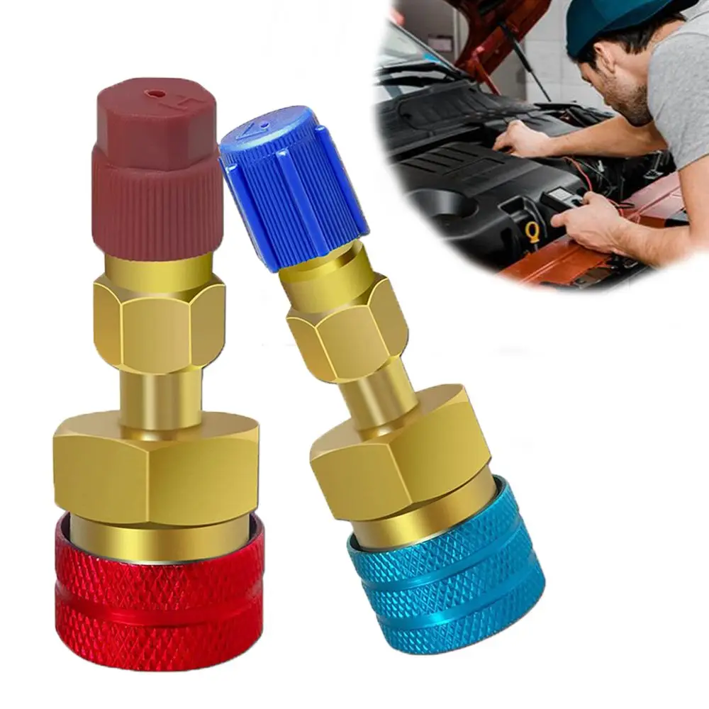 

for Car Air Conditioner Quick Couplers Kit R1234YF Quick Couplers Kit Quick Fitting Connector Kit Quick Coupler Adapter