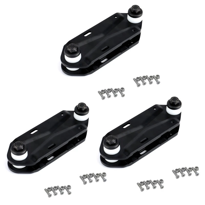 

3X Waterborne Rail Adapter Surfskate Truck Fits Any Board - Carve & Cruise Like A Surfboard,Rail Adapter,Black