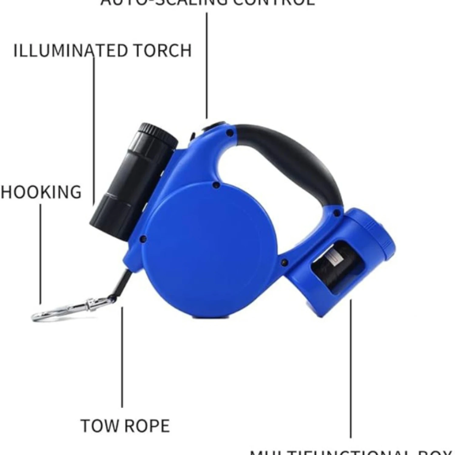 Выдвижной поводок для собак со светодиодным фонариком мешками какашек бесплатно