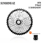 Велосипедное свободное колесо SUNSHINE MTB с рукавом, кассета 10 скоростей, 11-36T 40T 42T 46T 50T K7 10v Звездочка для горного велосипеда, запчасти