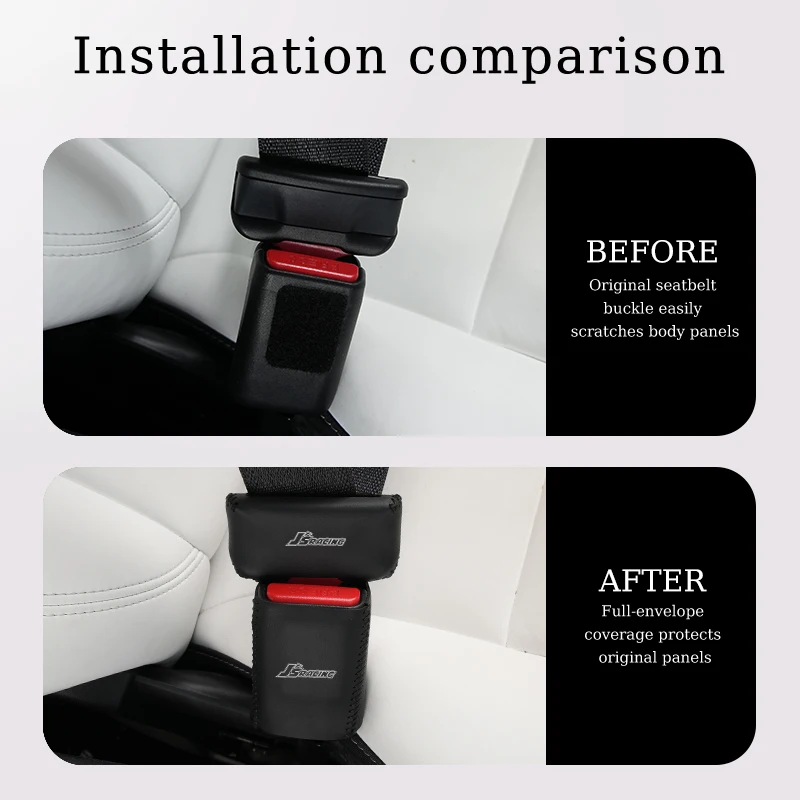 Автомобильный Стайлинг чехол с пряжкой ремня безопасности Защита от царапин для