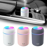portable led light humidifier car air purifier oil aroma diffuser cool mist usb with colorful night light for home car