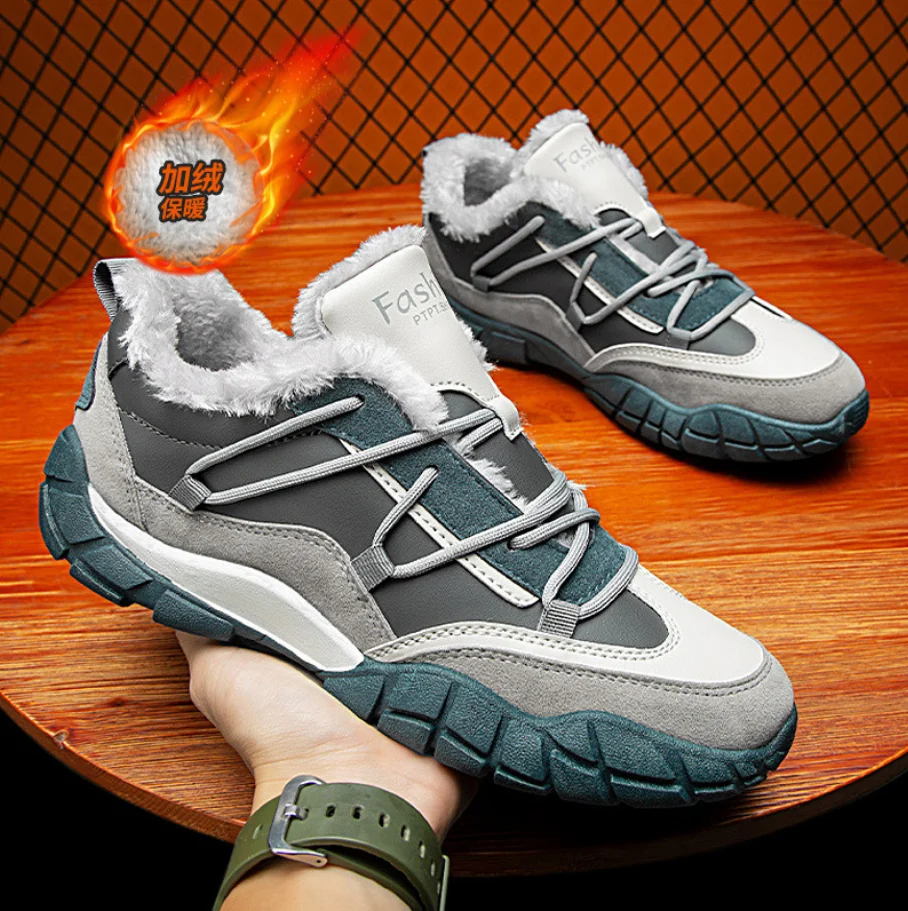 

Men Winter Snow Boots Men Outdoor Sneakers 2022 New Male Warm Footwear Ankle Boots For Men Botines Botas Hombre Erkek Bot