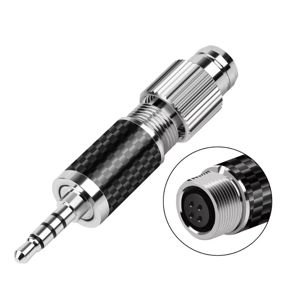 

2.5mm 3.5mm 4.4mm 3 in 1 Self-Locking Headphone Plug AUX For Soldering Wire Connectors 3.5 2.5 4.4 Jack Rhodium Plating Adapter